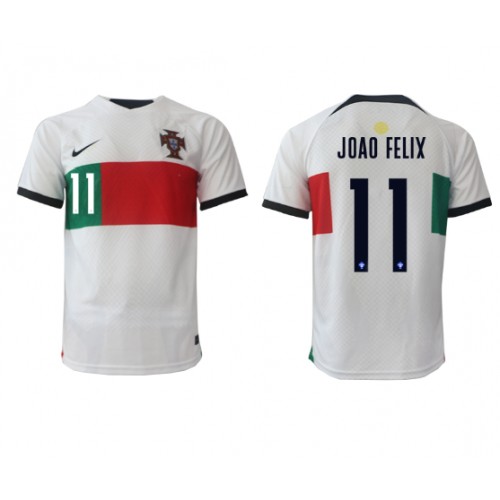 Fotbalové Dres Portugalsko Joao Felix #11 Venkovní MS 2022 Krátký Rukáv
